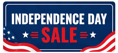Independence day sale label m