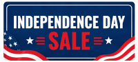 Independence day sale label m